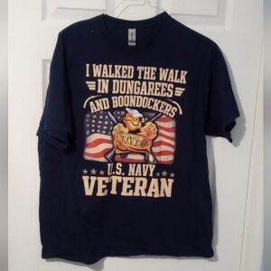 U.S. Navy Veteran Graphic Tee - Navy Blue